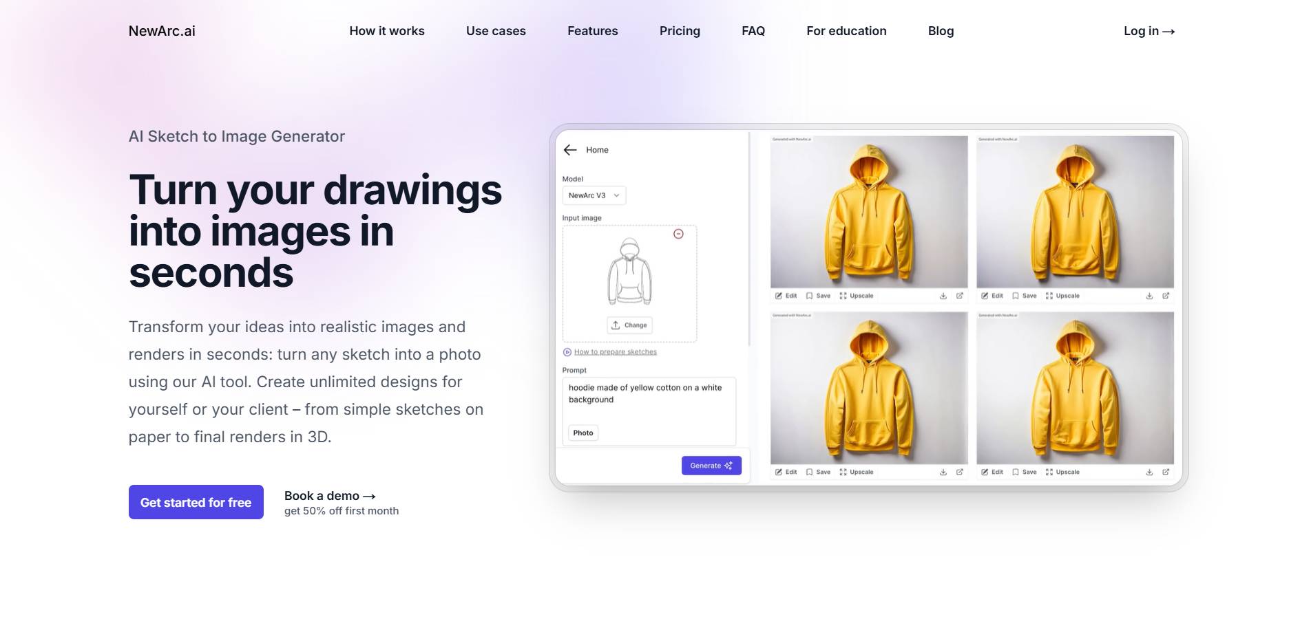 Turn sketches into digital outfit with AI