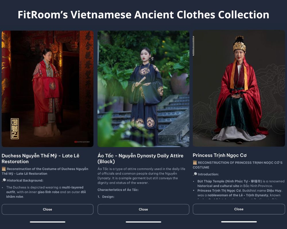 FitRoom's Vietnamese clothing library