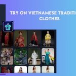 try on vietnamese traditonal dress