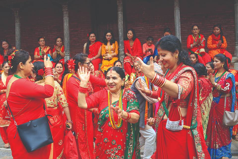 Try on Nepalese traditional wear online 4 Sari is also a traditional dress for women in Nepal